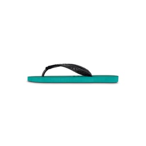 Python zwarte teenslippers bosgroen