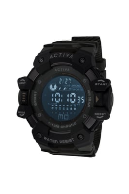 Activa x Invicta Digital ACW8050MC-004 Heren Horloge - Quartz Uurwerk - Plastic met zwarte Wijzerplaat - 50mm
