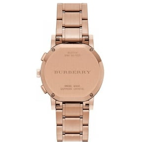 Elegant Burberry BU9754 The City Rose Gold-Tone dameshorloge