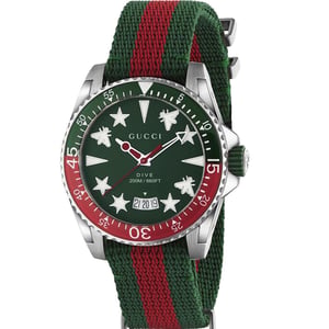 Gucci YA136339 40mm Duikhorloge voor heren - Stijlvol en robuust