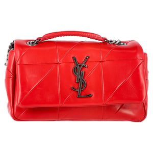Saint Laurent Kleine Jamie Flap Schoudertas in Rode Leer
