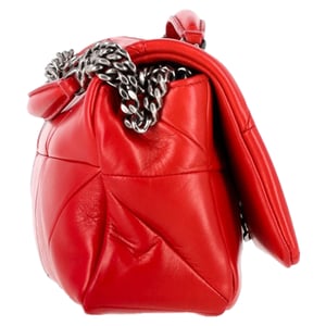 Saint Laurent Kleine Jamie Flap Schoudertas in Rode Leer