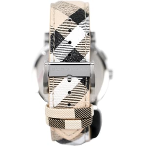 Burberry BU9360 herenhorloge met chronograaf - stijlvolle beige armband
