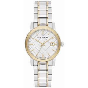 Burberry Dames Tweekleurig Stadshorloge BU9115 - Elegant Timepiece