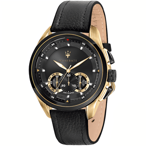 Maserati R8871612033 herenhorloge met chronograaf en zwarte wijzerplaat