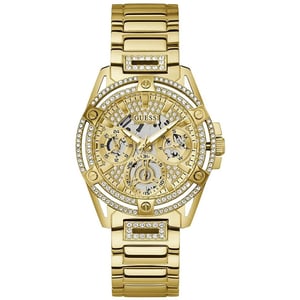Guess GW0464L2 Queen Gouden dameshorloge - Stijlvol chronograaf horloge