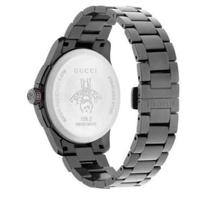 Gucci G-Timeless YA126268 Horloge met chronograaf voor heren - Zwart roestvrij staal