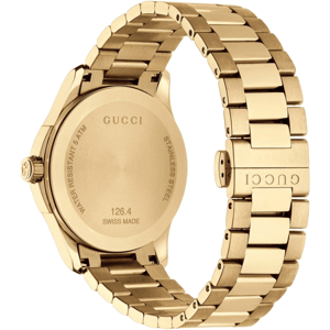 Gucci G-Timeless YA126461 Unisex horloge met geelgouden wijzerplaat