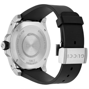Gucci YA136217 Duikhorloge met zwarte slangen wijzerplaat - 200 m waterdicht