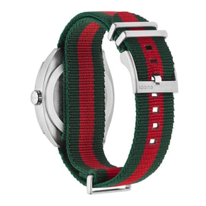 Gucci YA142305 GG2570 Herenhorloge van zwart canvas - 41mm Elegant uurwerk