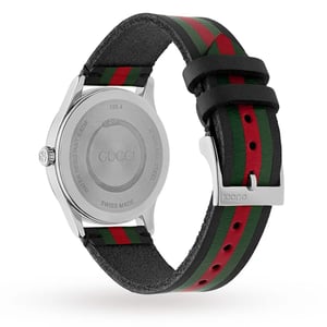 Gucci G-Timeless YA1264079 Herenhorloge - Elegante zwarte wijzerplaat