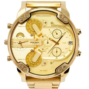 Diesel DZ7399 Mr Daddy 2.0 Geelgouden herenhorloge met chronograaf