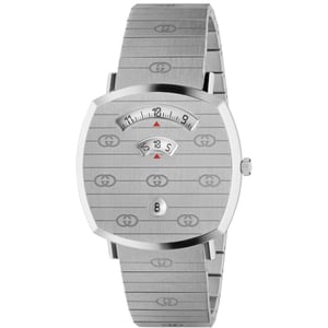 Gucci YA157410 Grip Unisex Quartz horloge - Elegant roestvrij staal ontwerp