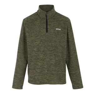 Regatta Heren Thompson Marl Half Zip Fleece Jack (Olijfgroen)