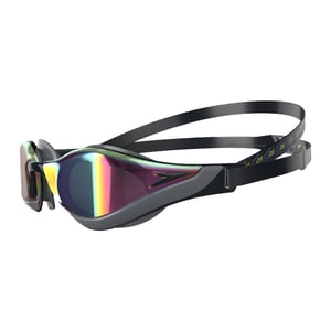 Speedo Unisex Volwassen Fastskin Pure Focus Mirrored Zwembril (Zwart/Goud)
