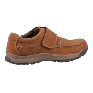 Hush Puppies Heren Casper Leren Klittenbandschoenen (Tan)