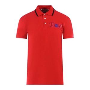 Aquascutum Volwassen unisex poloshirt London 1851 (Rood)