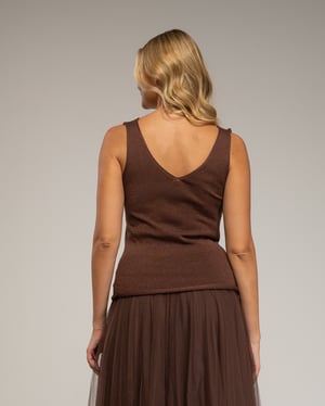 Gebreid topje met Lurex