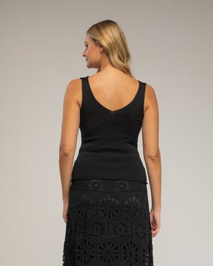 Gehaakt topje met Lurex