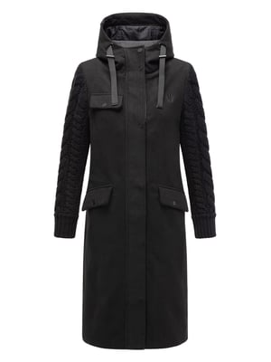 Navahoo Knit Babe dames wintermantel met gebreide mouwen
