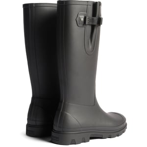 Hunter Field Downpour Laars Rubber Dames Zwarte Wellington Boots