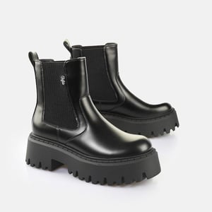 Buffalo Aspen Chelsea Dames Zwarte Laarzen