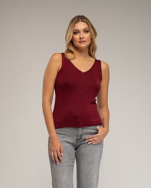 Gebreide top met Lurex