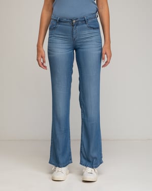 Rechtaf lente Tencel broek