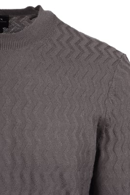 Armani Exchange Crew Neck Knitwear Grey