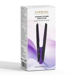 ErthSkin Straight Fix Mini Haarstyler Zwart