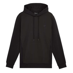 Lyle & Scott Heren Hybride Softshell Overtrek Hoodie (Zwart)