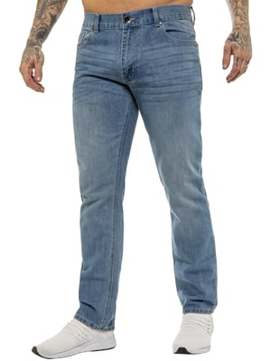 Enzo | Heren Regular Fit Rechte Jeans