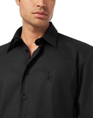 Embroidered Cotton Shirt Loose Fit