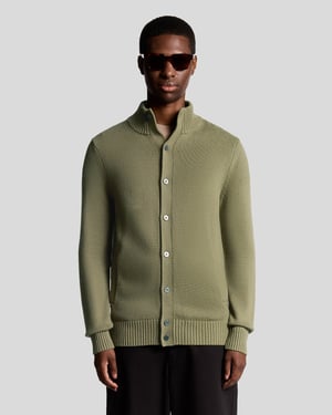 Lyle & Scott wolmix vest - groen