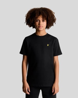 Lyle & Scott Jongens Katoenen T-shirt - Zwart