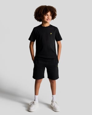 Lyle & Scott Jongens Katoenen T-shirt - Zwart
