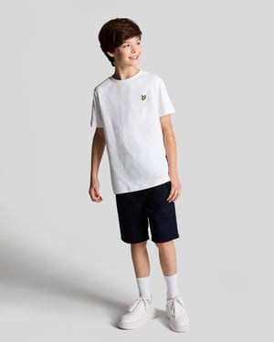 Lyle & Scott Jongens Katoenen T-shirt - Wit