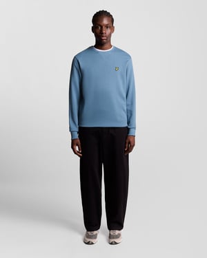 Lyle & Scott Katoenen Crew Neck Sweatshirt - Blauw