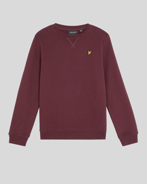Lyle & Scott Jongens Klassieke Ronde Hals Sweatshirt - Bordeauxrood