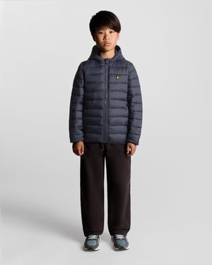 Lyle & Scott jongens lichtgewicht gewatteerde jas - marineblauw