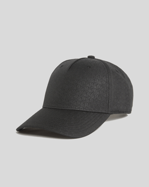 Lyle & Scott Tonal Monogram Baseballpet - Zwart