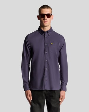 Lyle & Scott Katoenen Overhemd met Knopen - Grijs