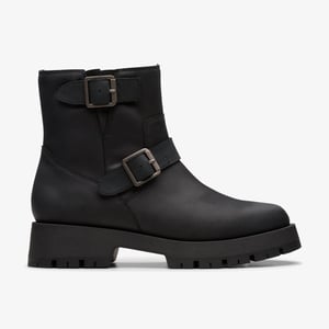 Ledwick Haley Zwarte Olieleer Boots