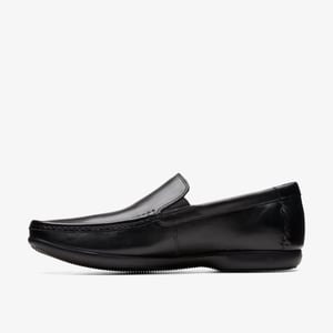 Finer Zon Zwarte Leren Schoenen