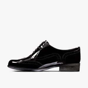 Hamble Eiken Zwarte Lak Schoenen