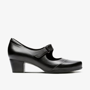 Rosalyn Wren Zwarte Leren Schoenen
