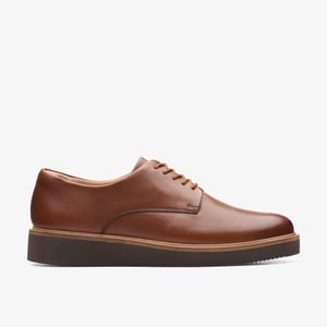 Glickly Derby Donkerbruine Leren Schoenen