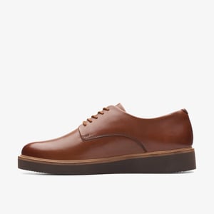 Glickly Derby Donkerbruine Leren Schoenen