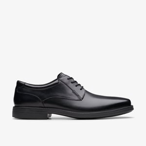 Wendell LaceII Zwarte Leren Schoenen