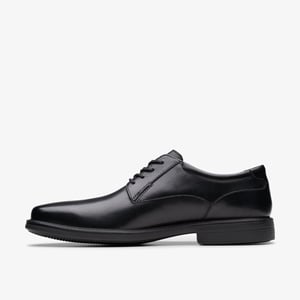 Wendell LaceII Zwarte Leren Schoenen